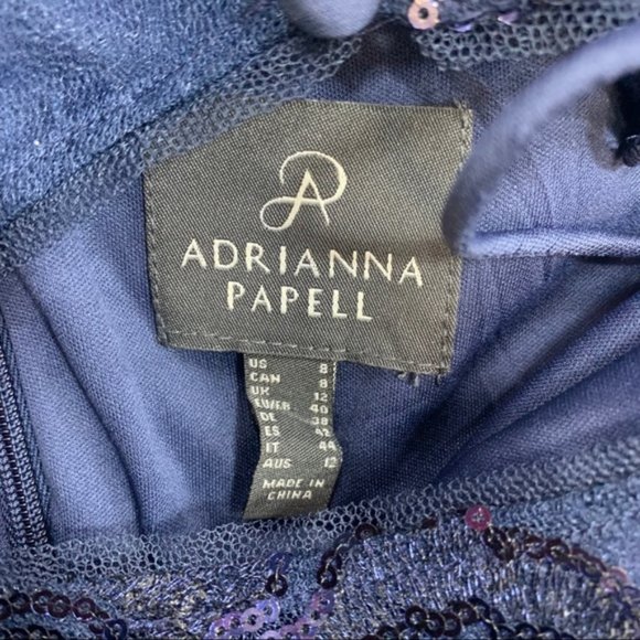 Adrianna Papell Sequin Lace & Taffeta Ballgown - Picture 9 of 9